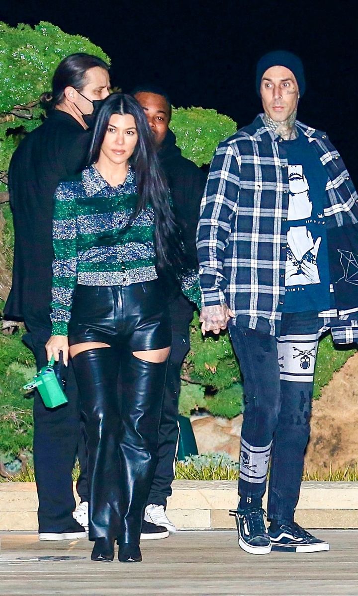 Kourtney Kardashian and Travis Barker