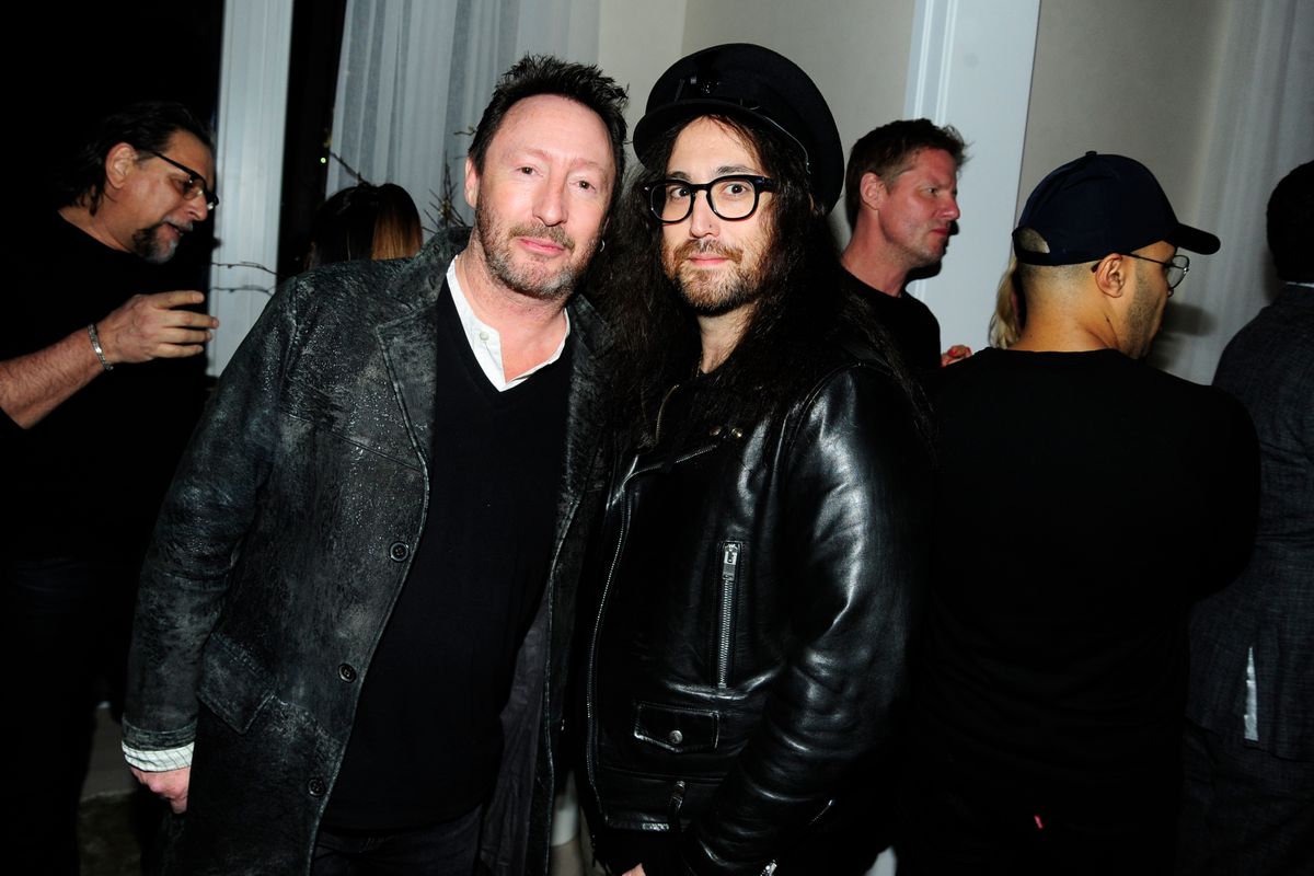 NEW YORK, NY - MARCH 6: Julian Lennon and Sean Lennon attend The Cinema Society With Synchrony Bank And FIJI Water Host The After Party For Marvel Studios' "Captain Marvel" at Four Seasons Residences on March 6, 2019 in New York City. (Photo by Paul Bruinooge/Patrick McMullan via Getty Images)