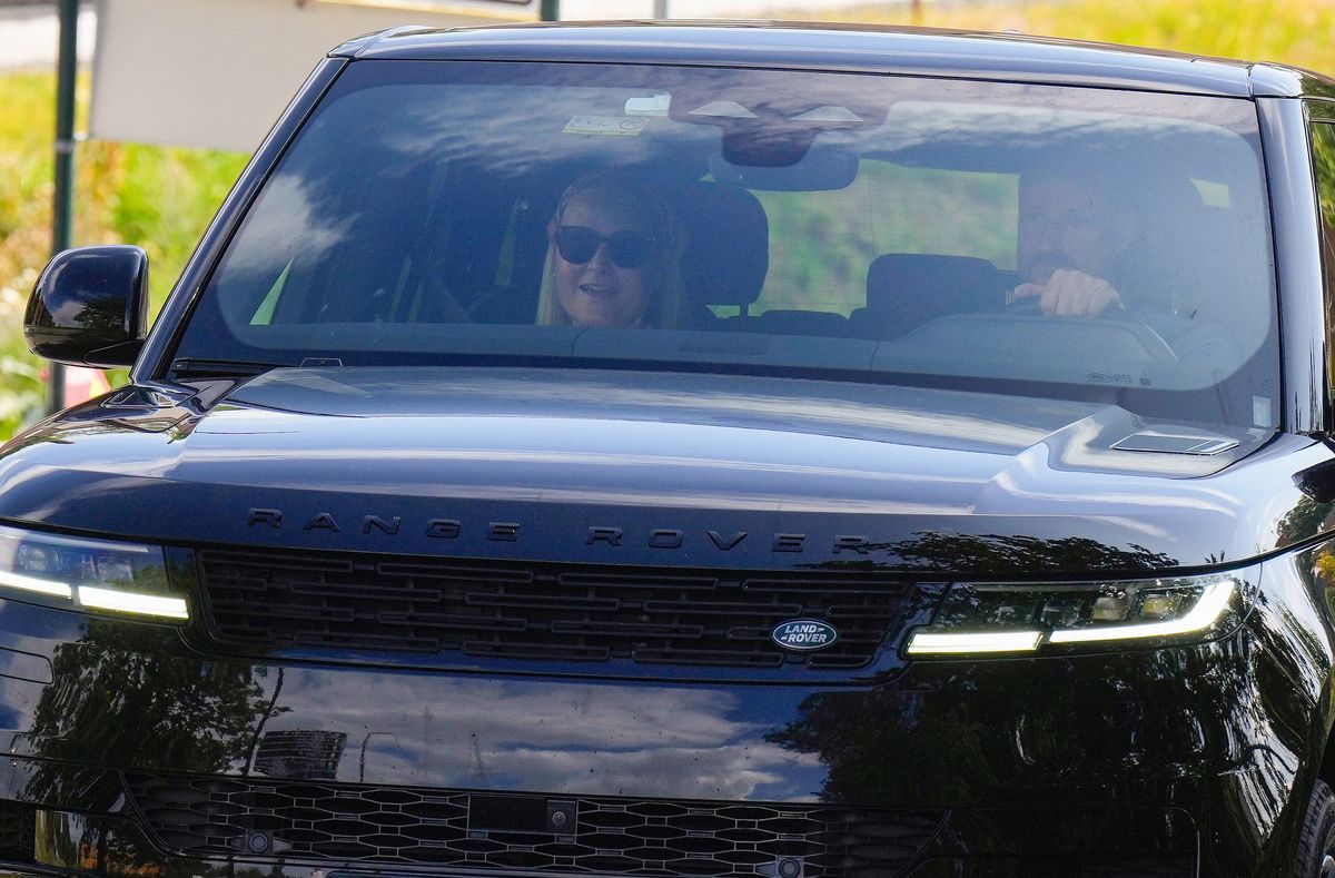 Mette-Marit was photographed with Prince Haakon as the two visited King Harald in the hospital