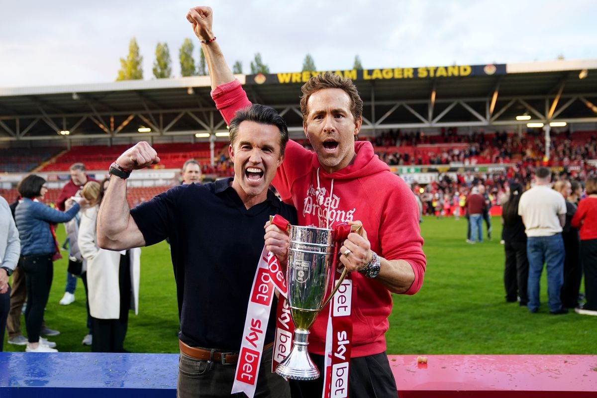 Wrexham co-owners Rob McElhenney and Ryan Reynolds 
