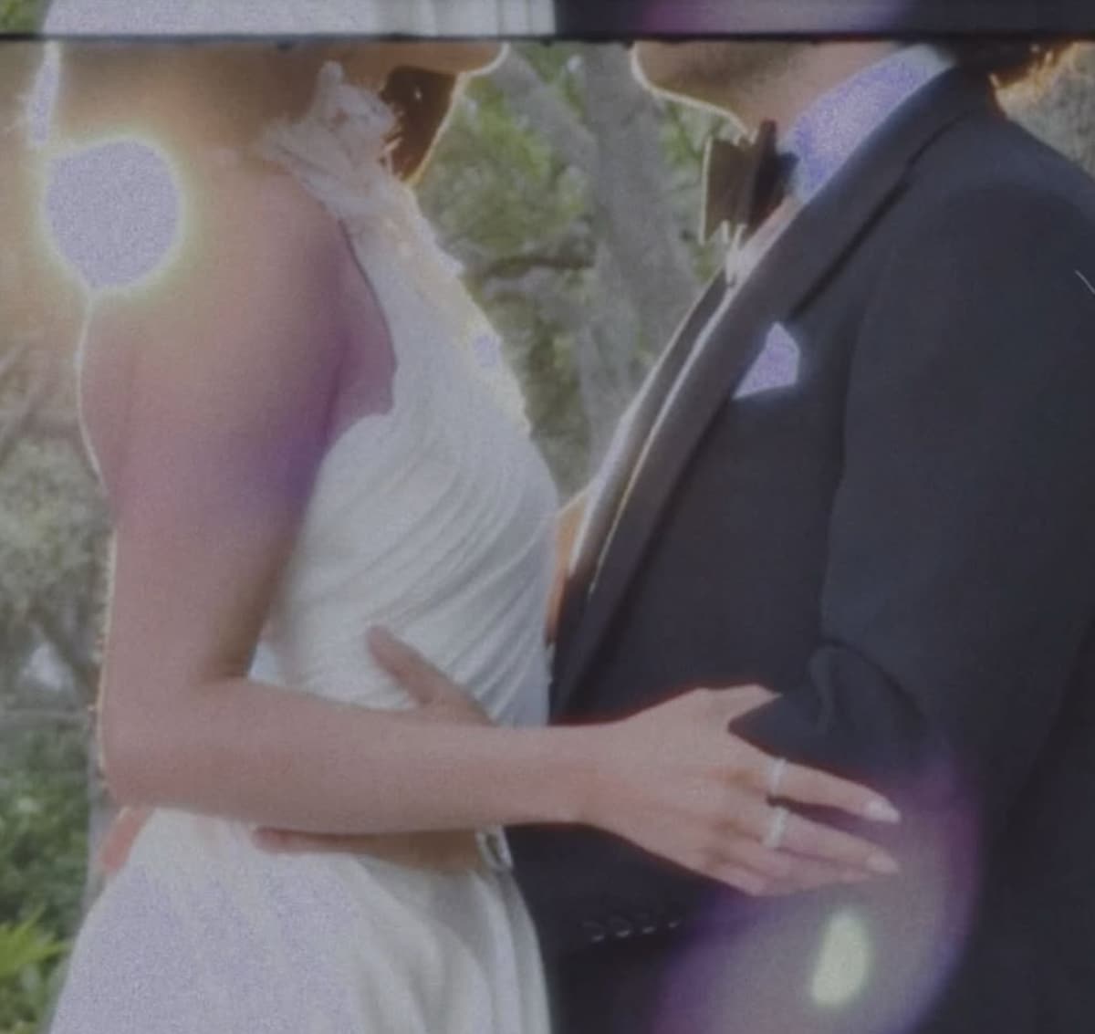For the ceremony, Gomez wore a custom Ralph Lauren gown