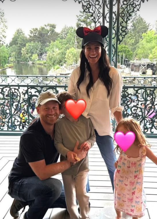 Prince Harry and Meghan Markle enjoy a family day at Disneyland with Prince Archie and Princess Lilibet, creating new memories with their children.