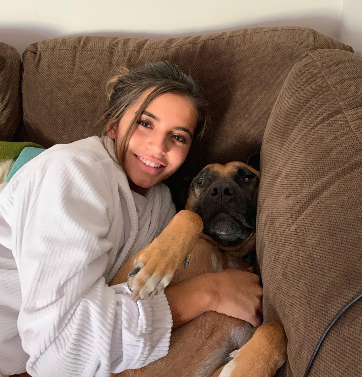 Isabela Merced and her dog Pluto