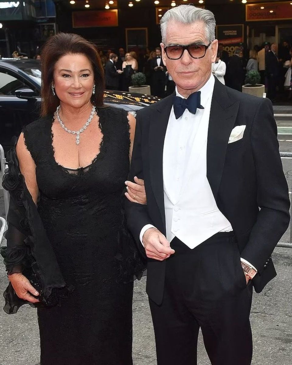 Pierce Brosnan and Keely Shaye Smith