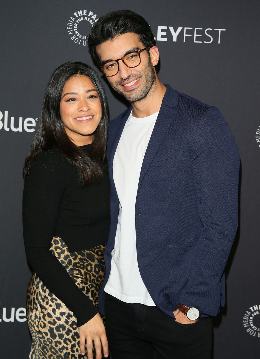 HOLLYWOOD, CA - MARCH 20: Gina Rodriguez and Justin Baldoni attend the Paley Center For Media's 2019 PaleyFest LA - "Jane The Virgin" and "Crazy Ex-Girlfriend": The Farewell Seasons held at the Dolby Theater on March 20, 2019 in Los Angeles, California. (Photo by JB Lacroix/Getty Images)