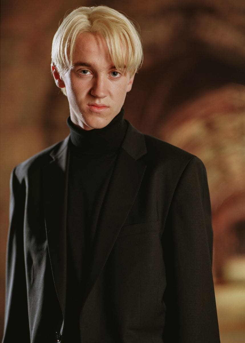  Tom Felton on the set of the film 'Harry Potter and The Goblet of Fire', London, England, 2004
