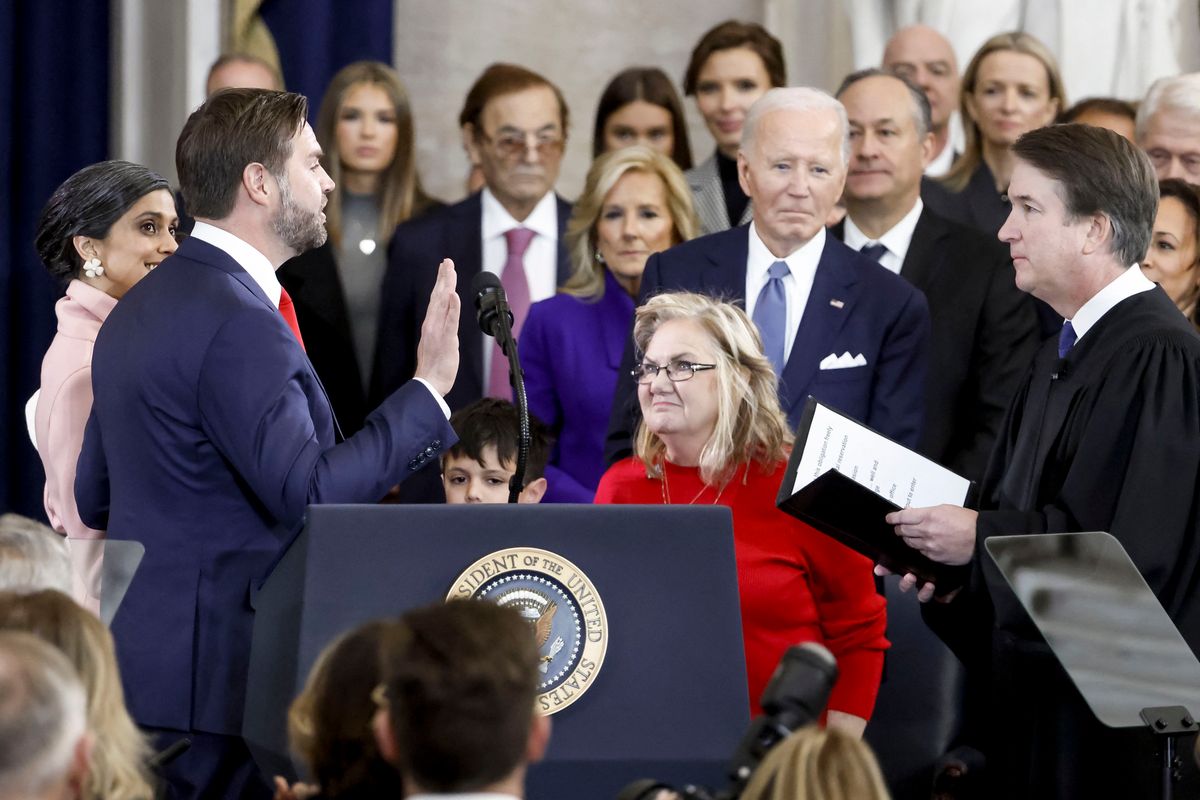 JD's mom proudly watched as he was sworn in as vice president of the United States in January 2025