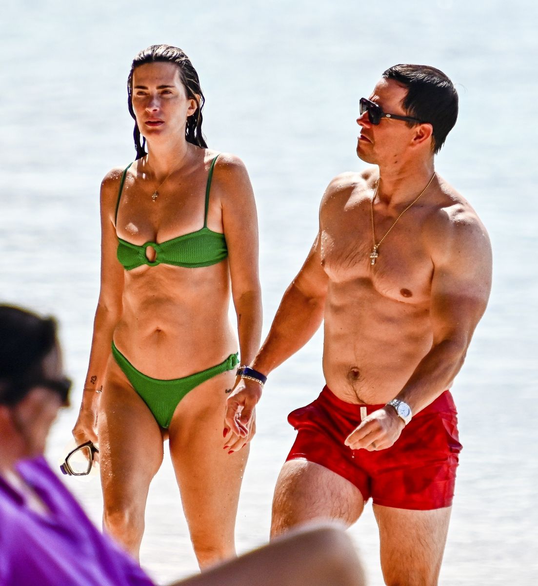 Mark Wahlberg’s beach body is on full display during Barbados vacation with wife Rhea Durham