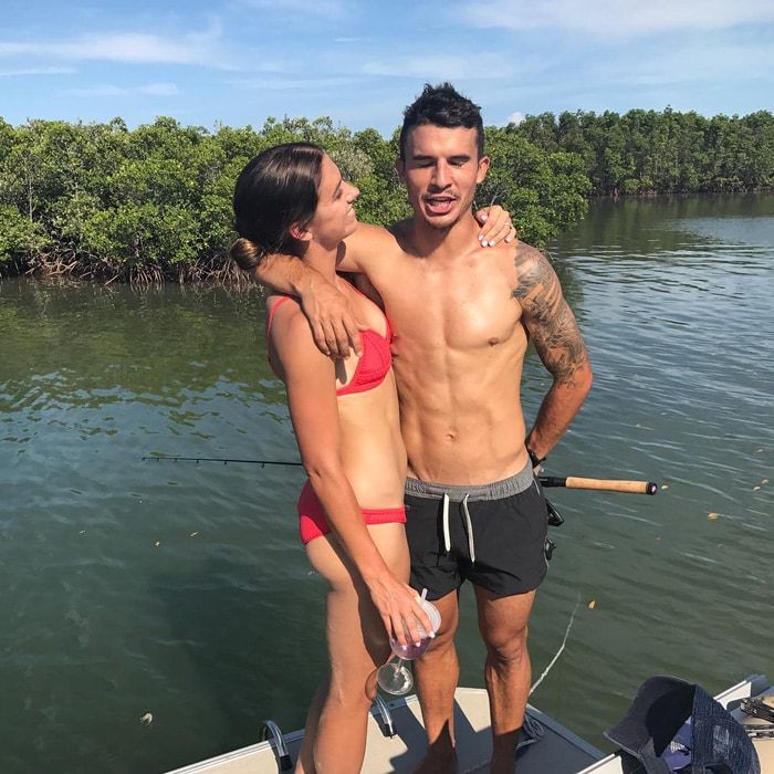 Alex Morgan and Servando Carrasco fishing