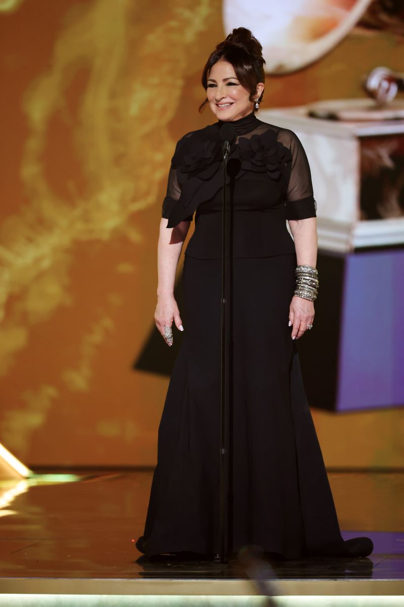 Gloria Estefan speaks onstage during the 67th Annual GRAMMY Awards at Crypto.com Arena on February 02, 2025 in Los Angeles, California.  (Photo by Kevin Winter/Getty Images for The Recording Academy)