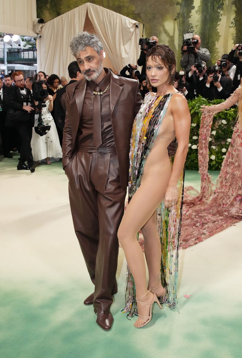 Taika Waititi and Rita Ora at The 2024 Met Gala Celebrating "Sleeping Beauties: Reawakening Fashion" at The Met on May 06, 2024 in New York City