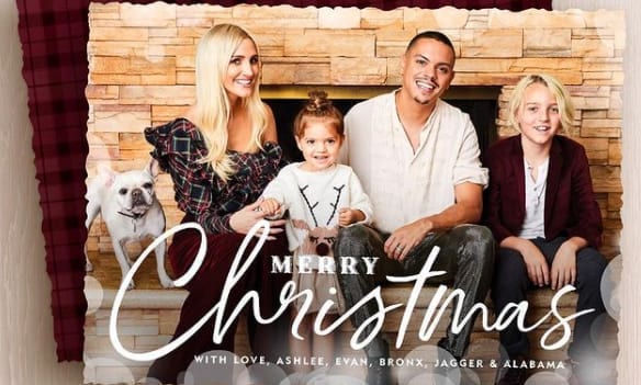 Ashlee Simpson Christmas card