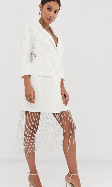 White blazer dress from Asos