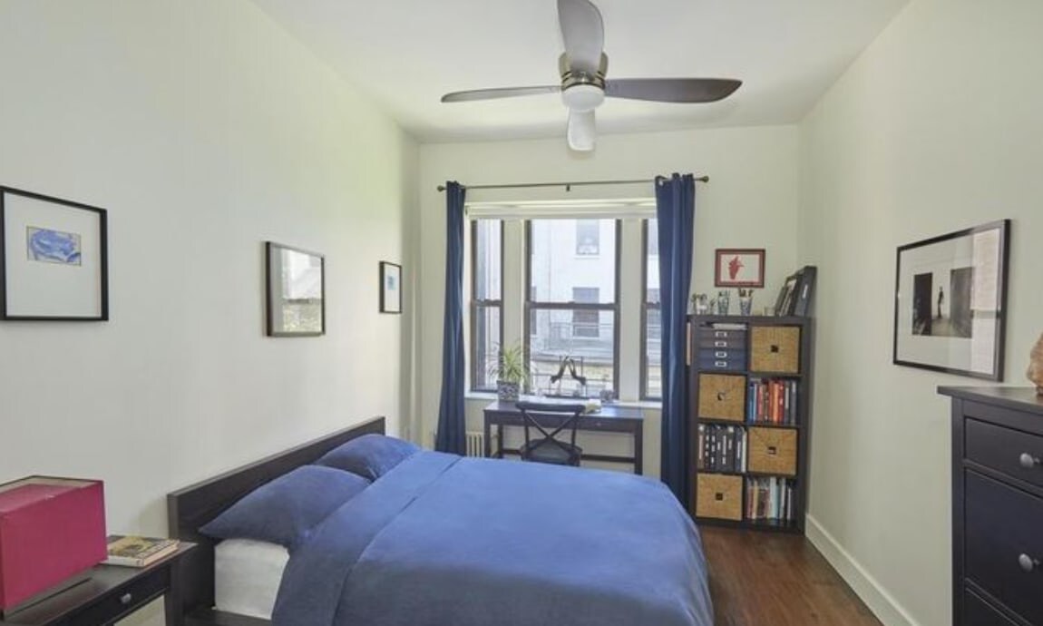 Two of the bedrooms share a bath with a soaking tub.