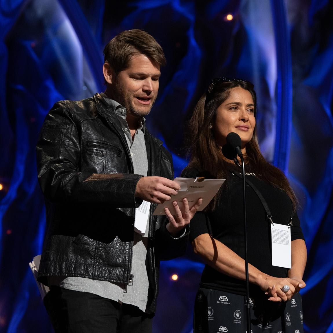 Salma Hayek during the 92nd Oscars rehearsals   Balenciaga PJs