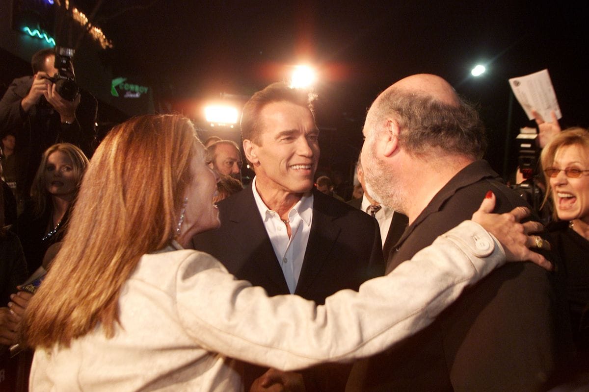Maria Shriver, Arnold Schwarzenegger, and Rob Reiner at the premiere of "Collateral Damage" 2002
