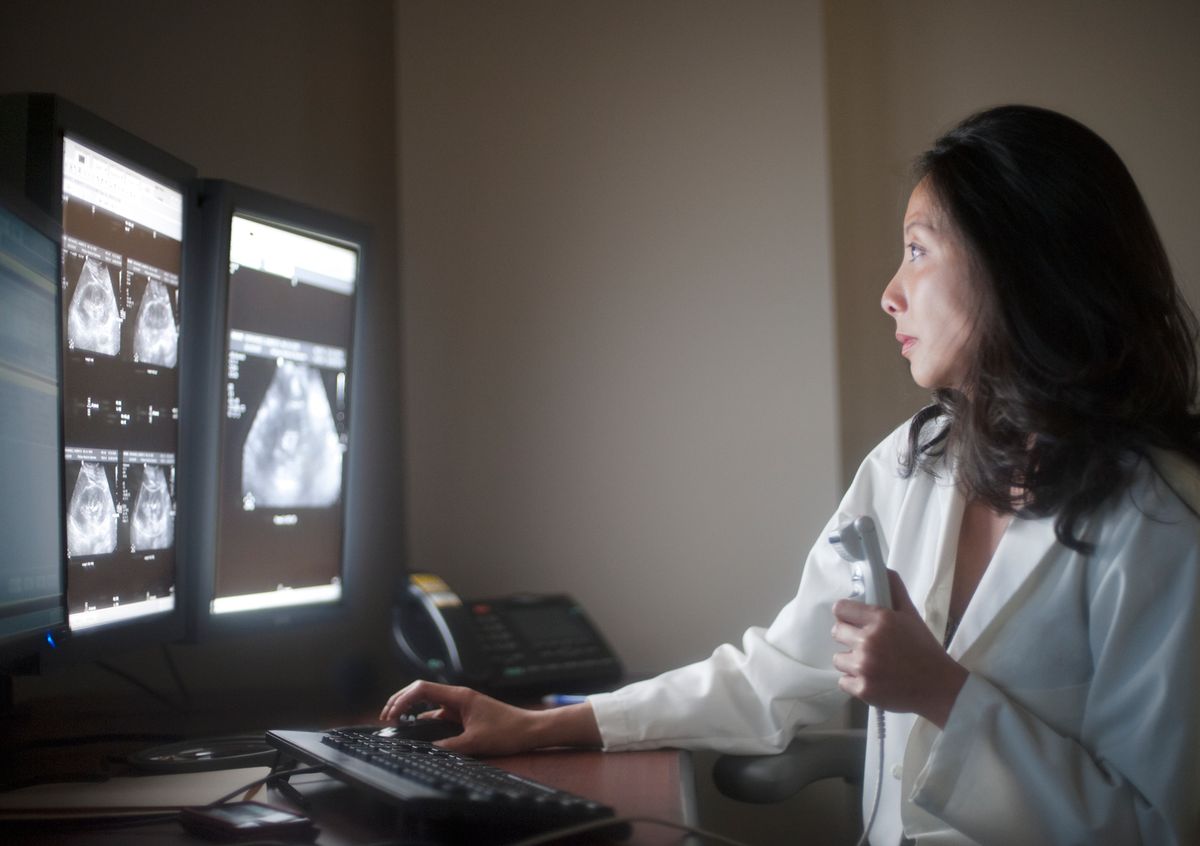 That evaluation commonly includes blood tests and a pelvic ultrasound.