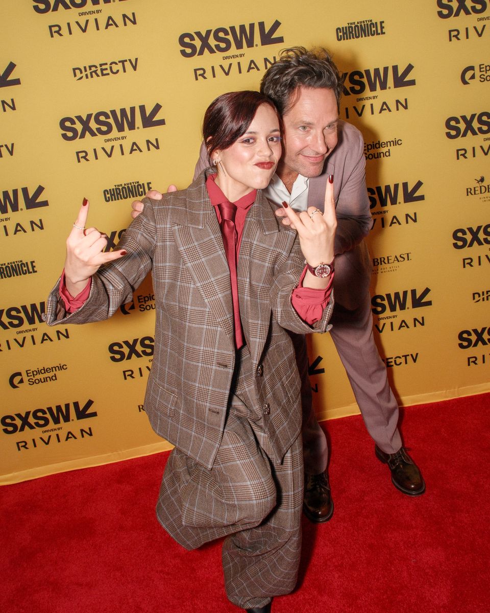 Jenna Ortega, Paul Rudd at the "Death of a Unicorn" Premiere 