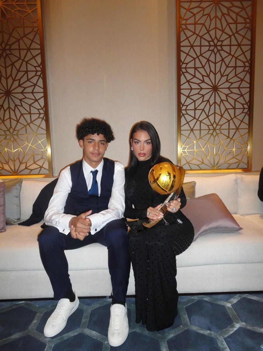 Rodriguez shared a behind the scenes look at Cristiano Jr., her stepson