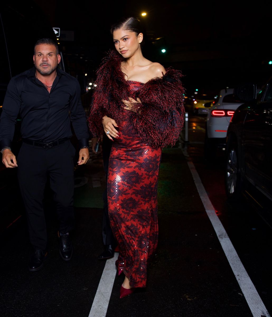 Zendaya arrives at the Met Gala afterparty