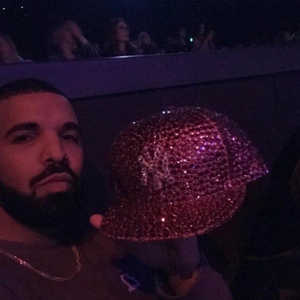 Drake caught a special prop during the concert and showed it off on Instagram.
Photo: Instagram/@champagnepapi