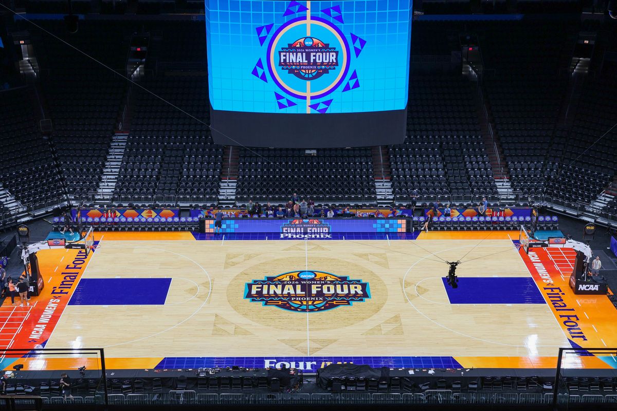 The Mortgage Matchup Center ahead of the start of the NCAA Women's final four games.