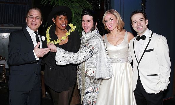 March 24: Jennifer Hudson met the cast of Broadway's 'Honeymoon in Vegas' including Tony Danza, David Josefsberg, Brynn O'Malley and Rob McClure backstage.
Photo: Bruce Glikas/FilmMagic