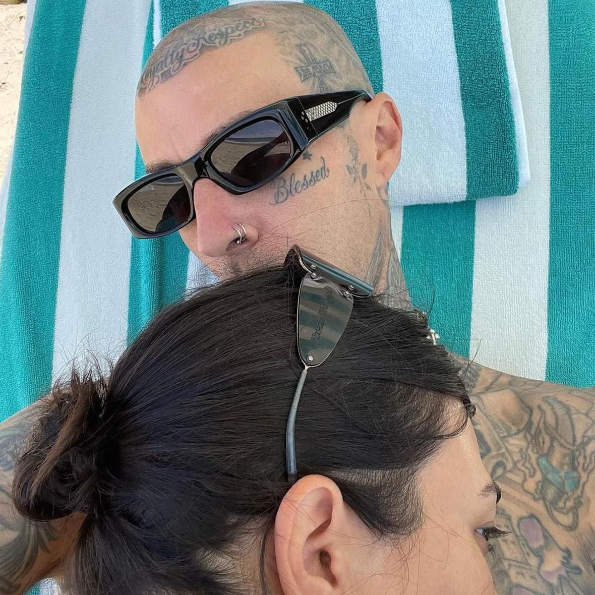 Kourtney Kardashian and Travis Barker
