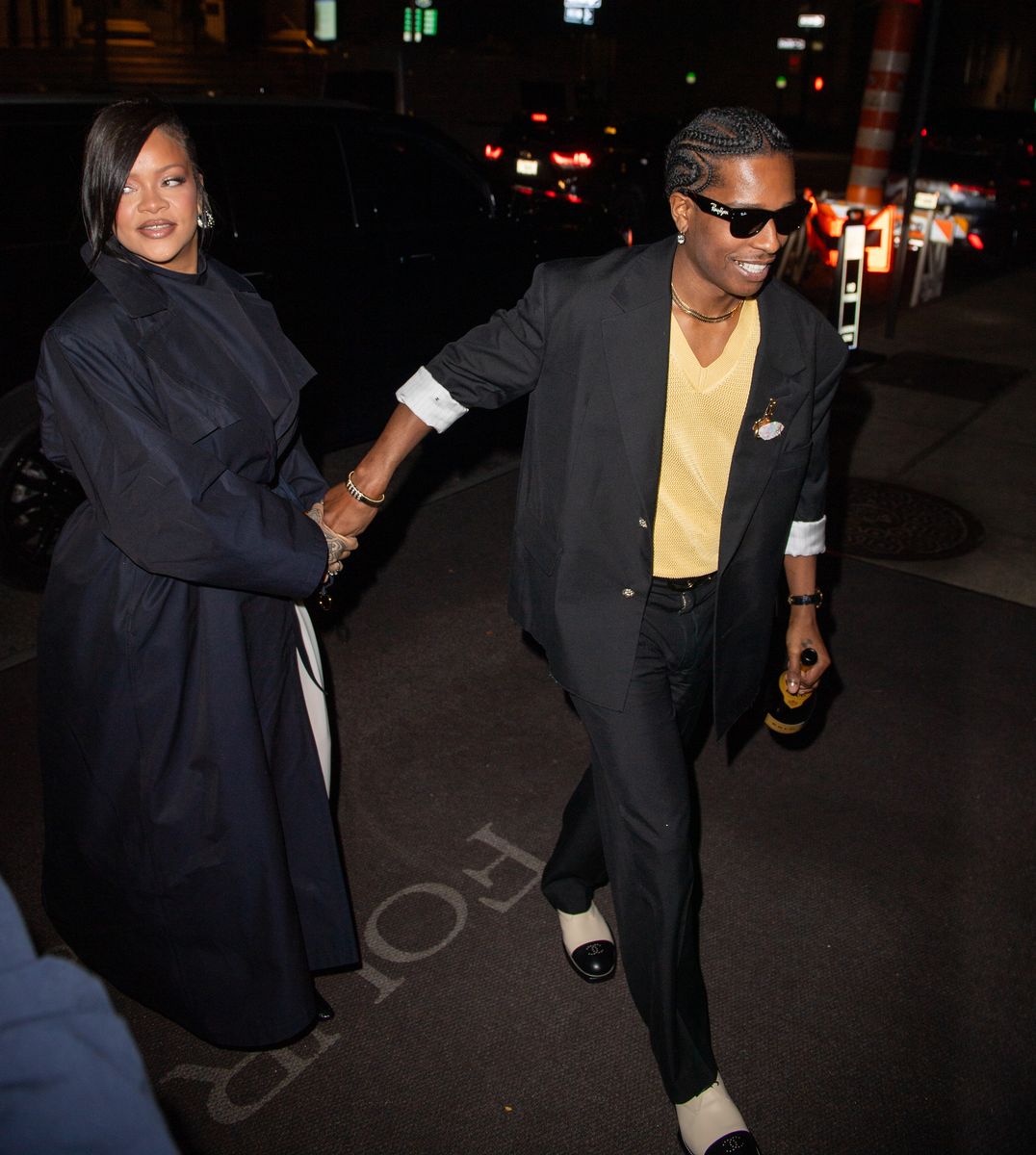 Rihanna and A$AP Rocky made a stylish red carpet appearance