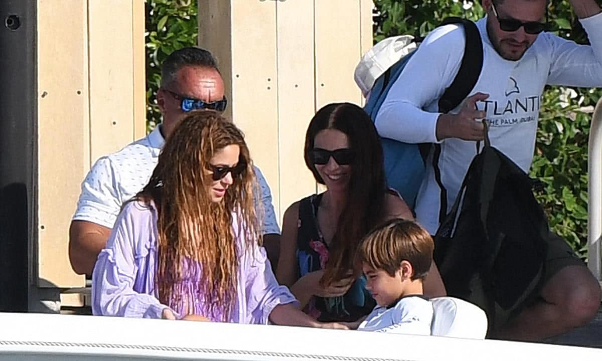Shakira was joined by her son