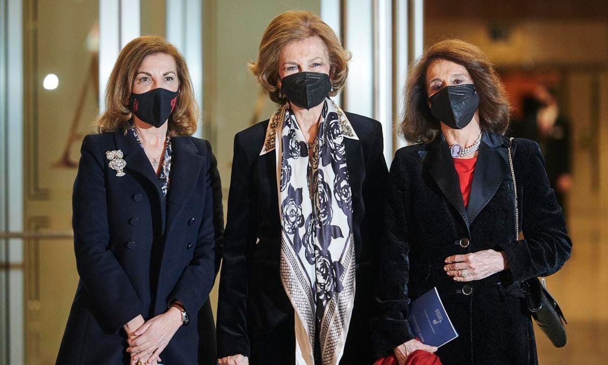 Queen Sofia Attends A Concert In Madrid, Spain
