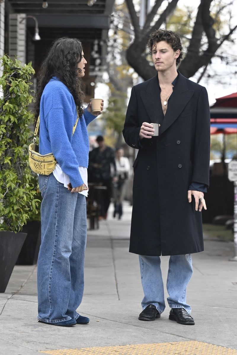 Shawn Mendes was seen grabbing coffee at Café Muro in Los Feliz with Portuguese singer, Maro. The duo kept it casual during the morning outing grabbing coffee and walking around the neighborhood. 