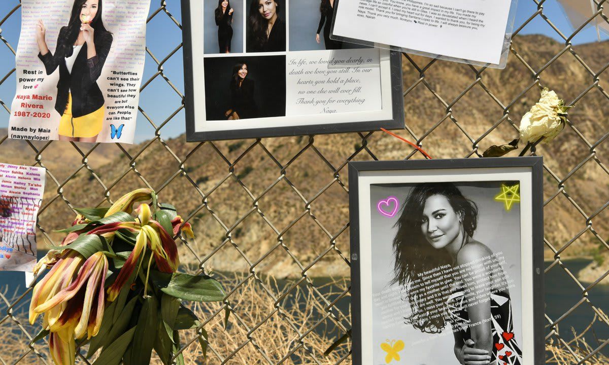 Fans Honor Actress Naya Rivera At Lake Piru In California With Memorial