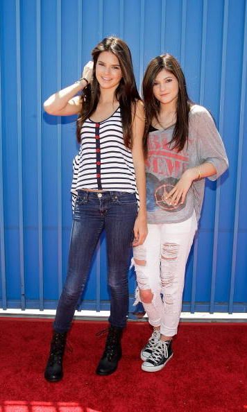 Kendall and Kylie moved gracefully into their teens by 2010. Kendall donned combat boots, a wardrobe essential for any teenage girl, while Kylie rocked the ripped jeans and Converse look.
<br>
Photo: Getty Images