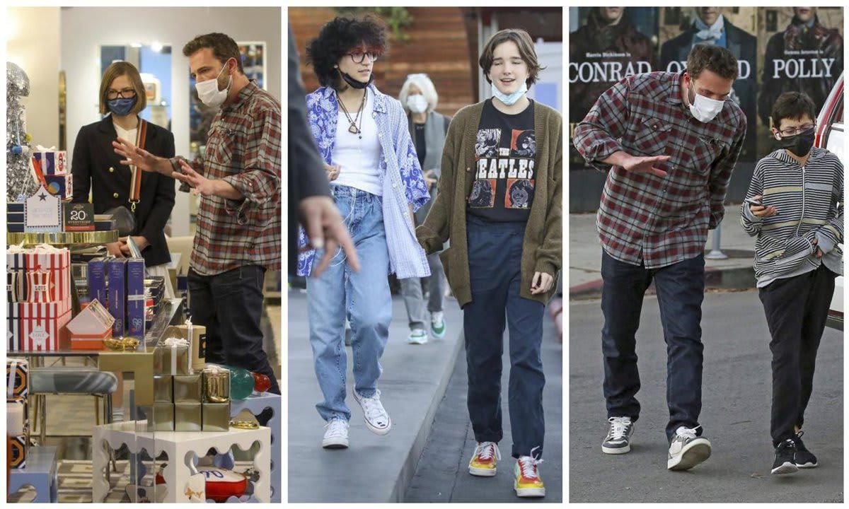 Ben Affleck takes his and Jennifer Lopez’s kids Christmas shopping after his controversial comments
