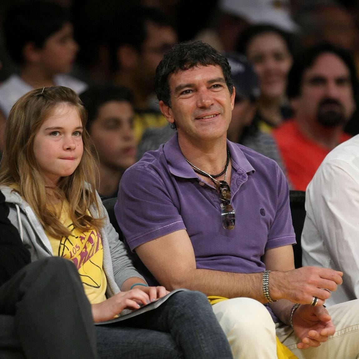 Stella Banderas and Antonio Banderas