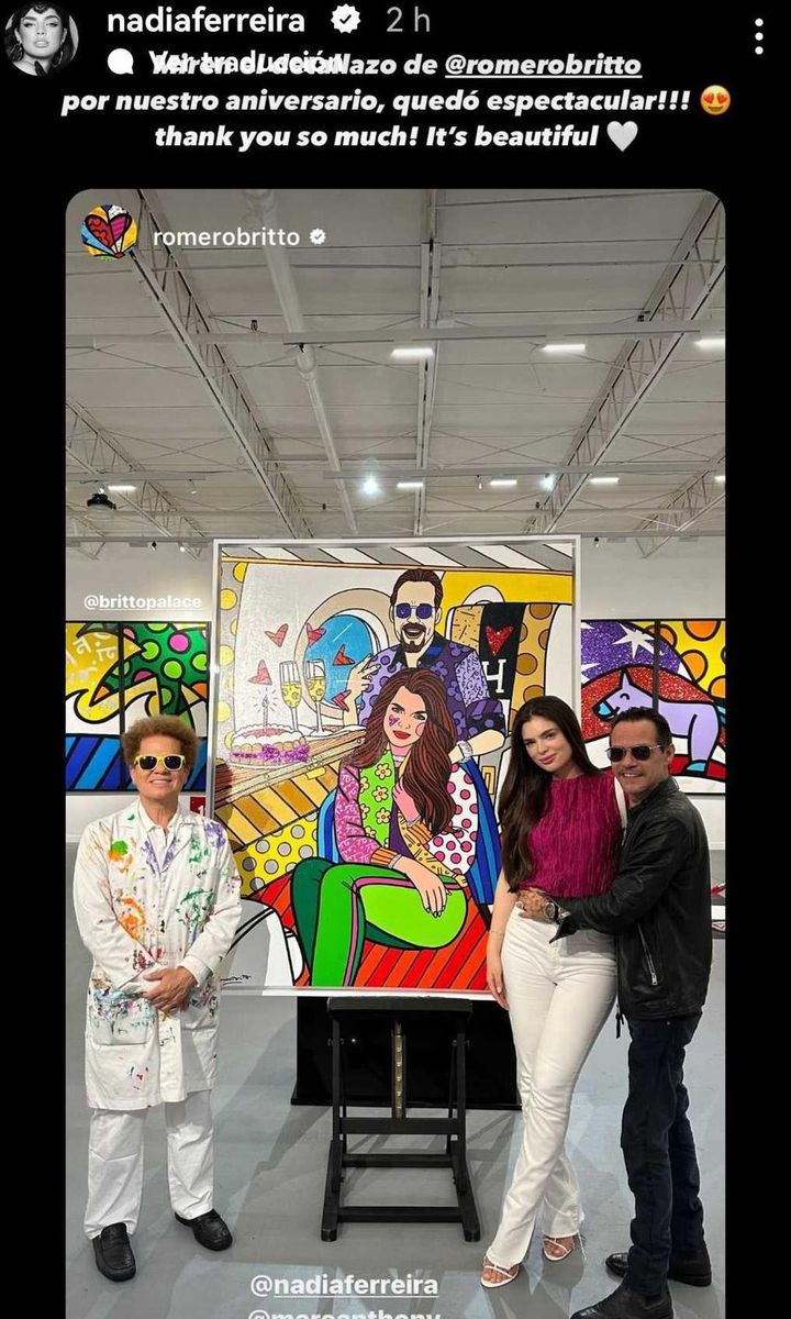 Marc Anthony and Nadia Ferreira