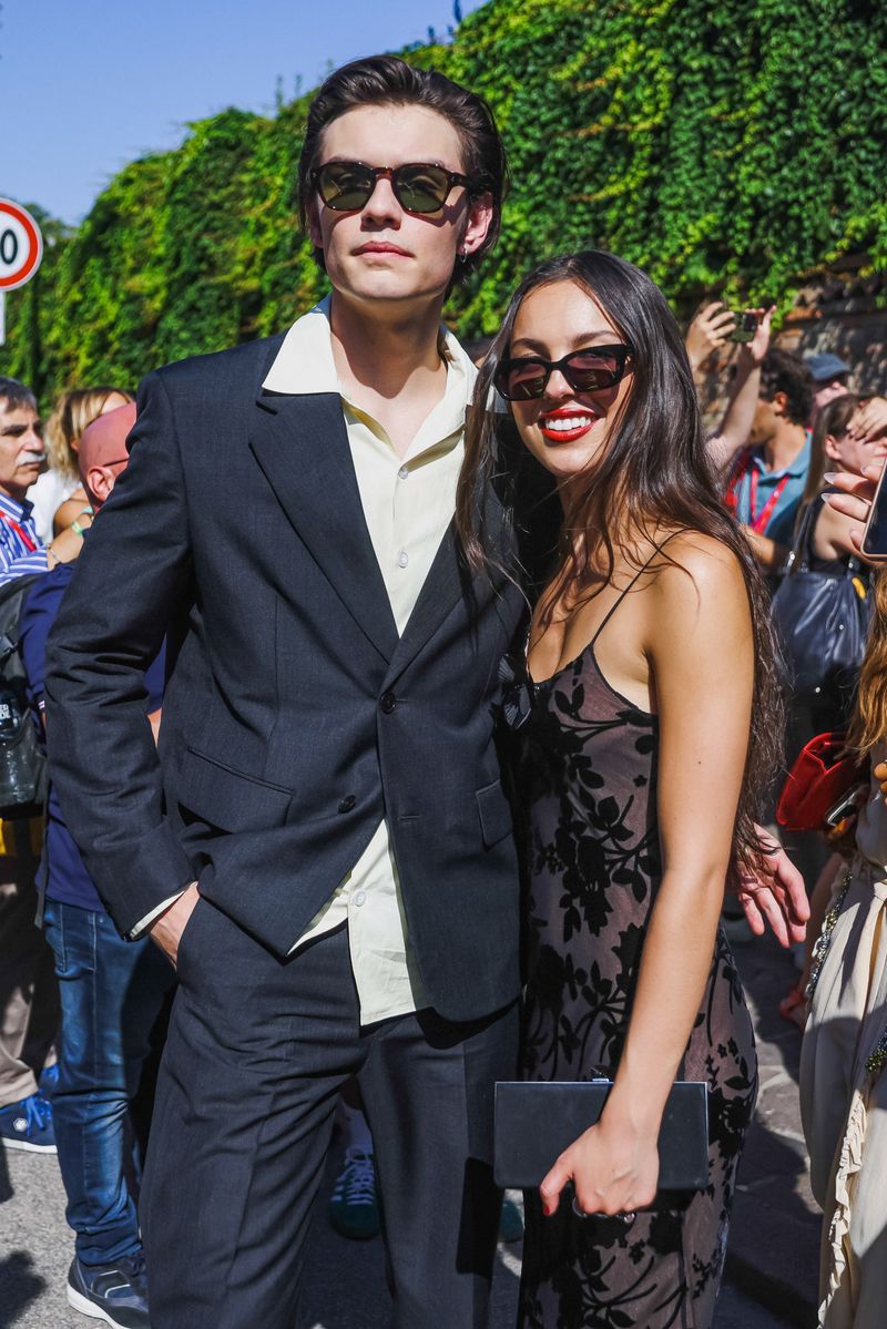 Louis Partridge and Olivia Rodrigo make their relationship official.