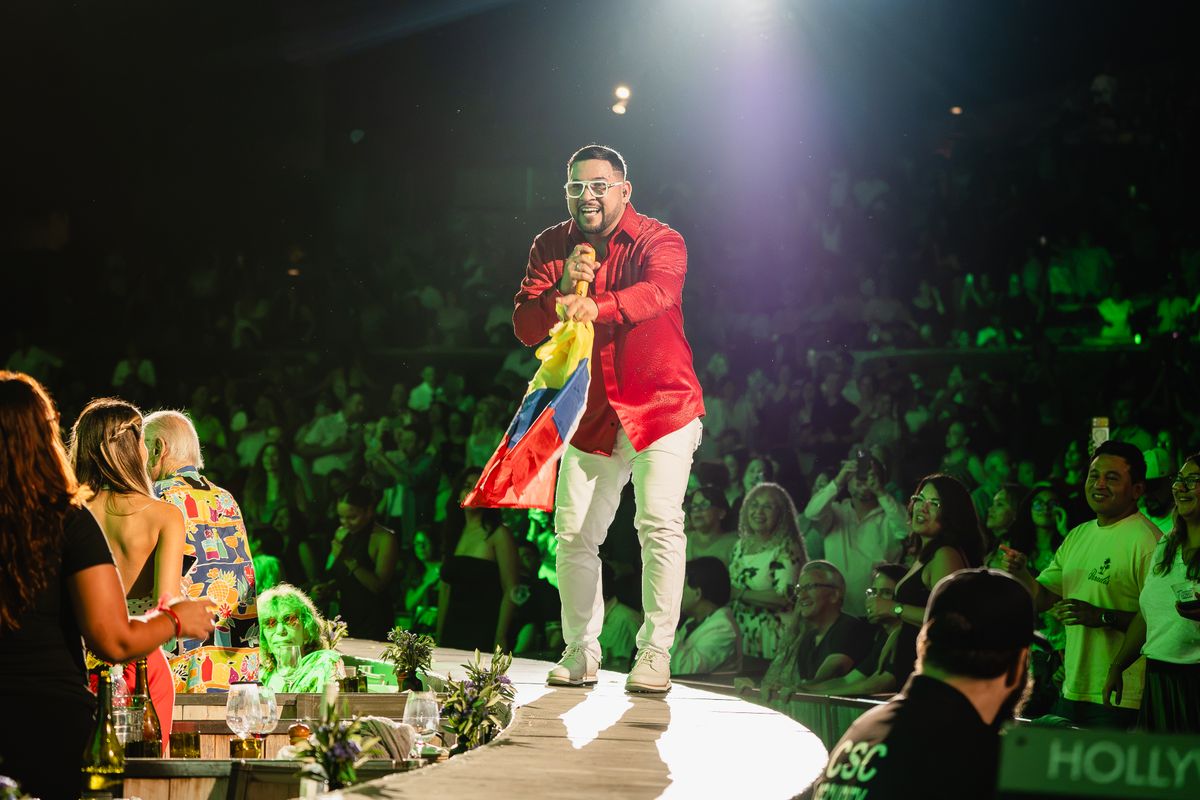 Colombian flags and Argentine jerseys filled the Hollywood Bowl as fans celebrated Latin music.
