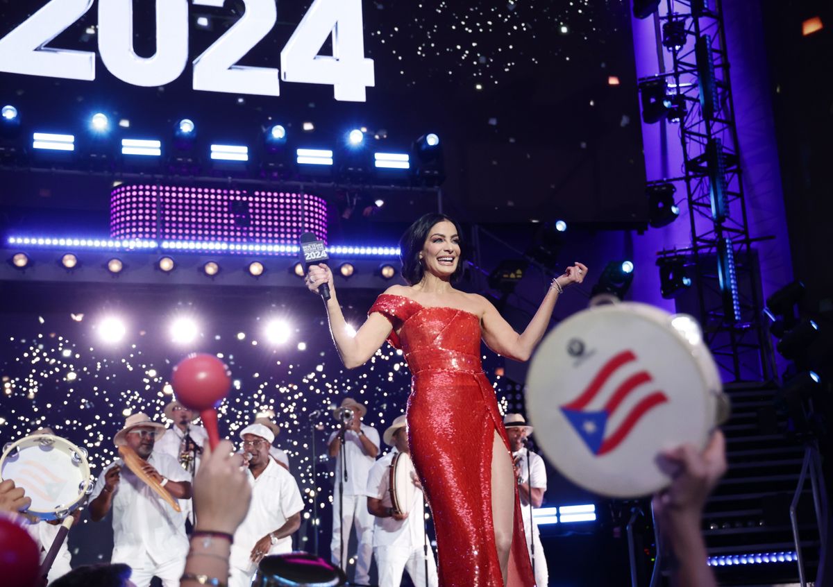 Dayanara Torres co-hosts the historic Dick Clark's New Year's Rockin' Eve with Ryan Seacrest 2024.
