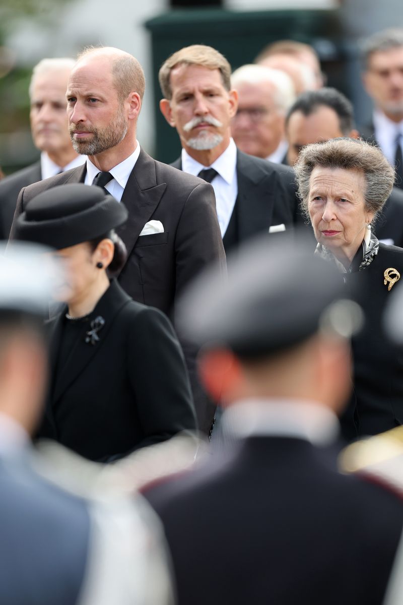 Prince William, Prince of Wales and Princess Anne, Princess Royal during the funeral of King Harald V of Norway on September 09, 2026 in Oslo, Norway. 