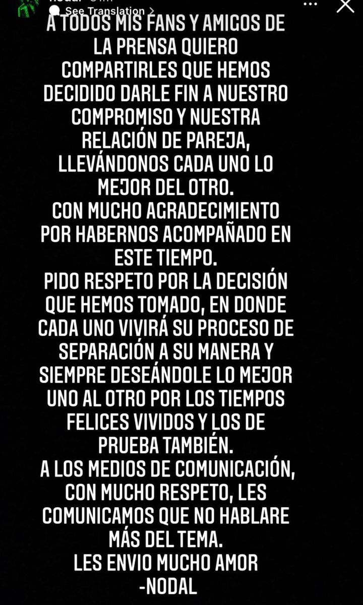 Christian Nodal Instagram