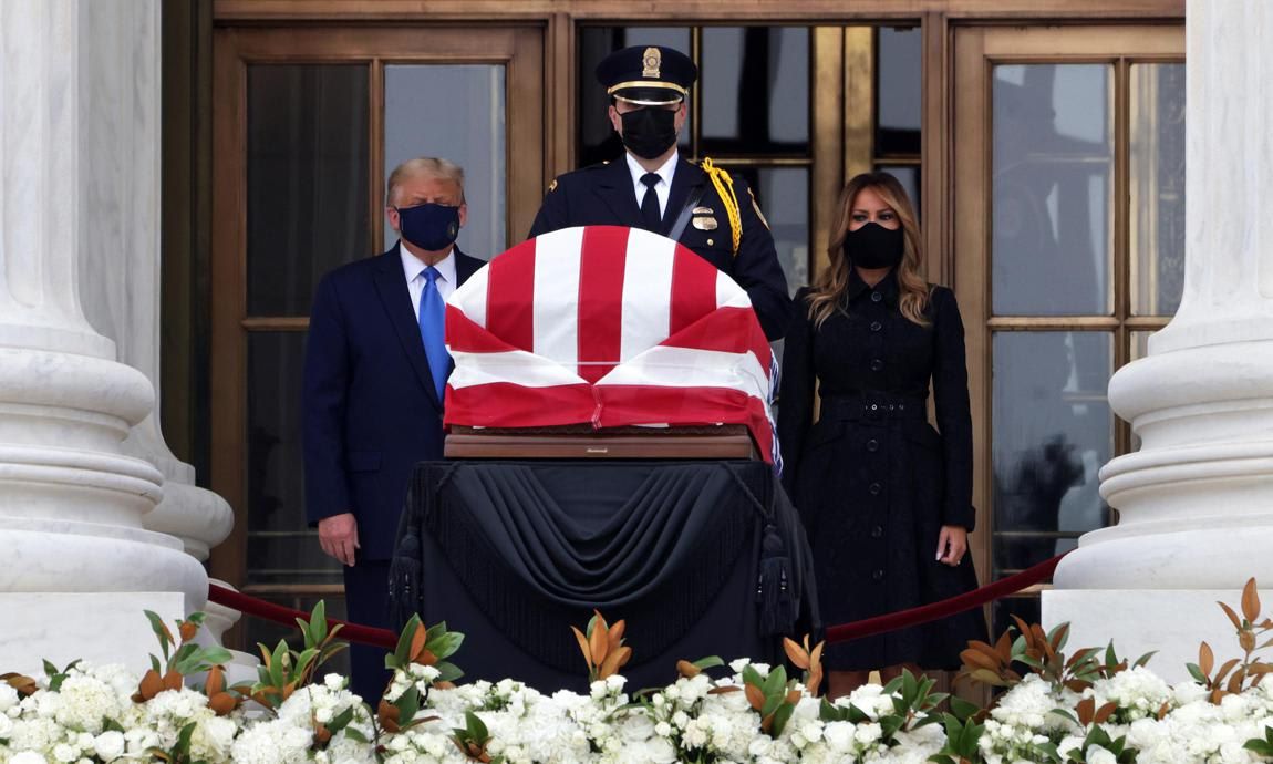 The president and first lady paid their respects on Sept. 24