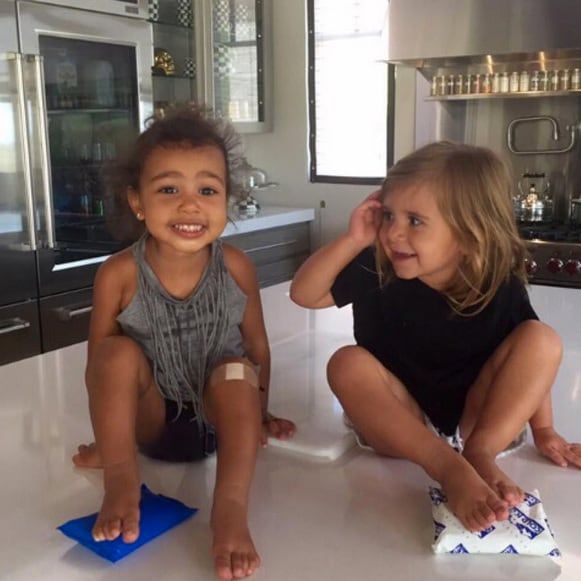 Ballerinas and boo boo's. Kim Kardashian celebrated Penelope's birthday with this shot of North and Penelope featuring ice packs.
Photo: Instagram/@kimkardashian