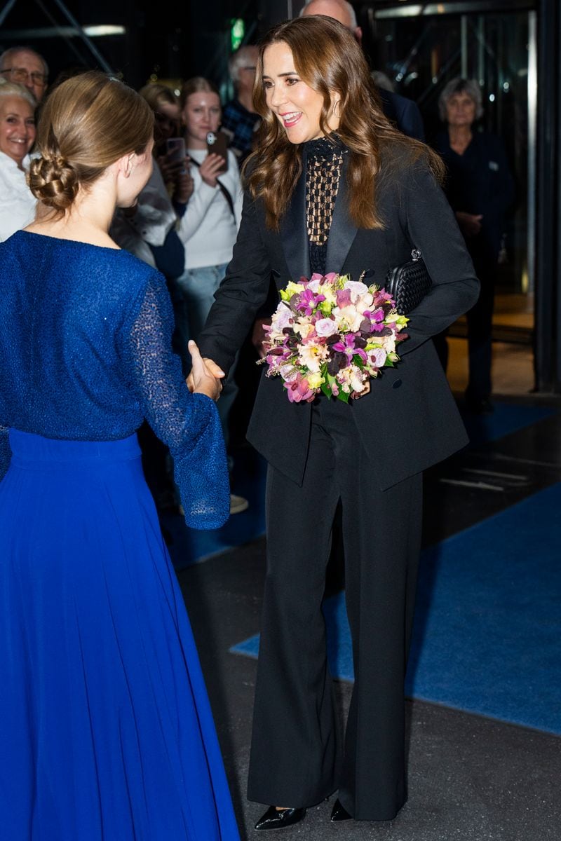 Queen Mary attended the event in what might be her boldest outfit since becoming queen.