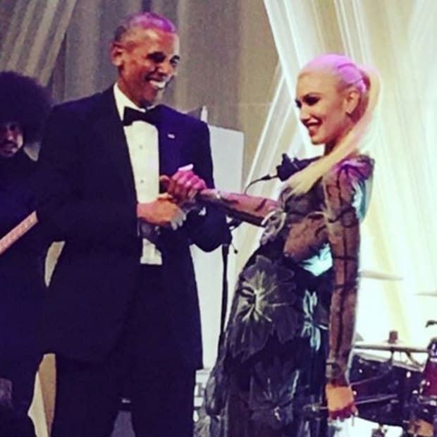The No Doubt singer, who is of Italian descent, was the entertainment for the evening honoring Italian Prime Minister Matteo Renzi.
Photo: Instagram/@gwenstefani