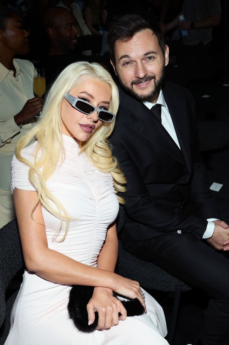  (L-R) Christina Aguilera and Matthew Rutler attend Airbnb 2025 Summer Release on May 13, 2025 in Los Angeles, California.  (Photo by Kevin Mazur/Getty Images for Airbnb)
