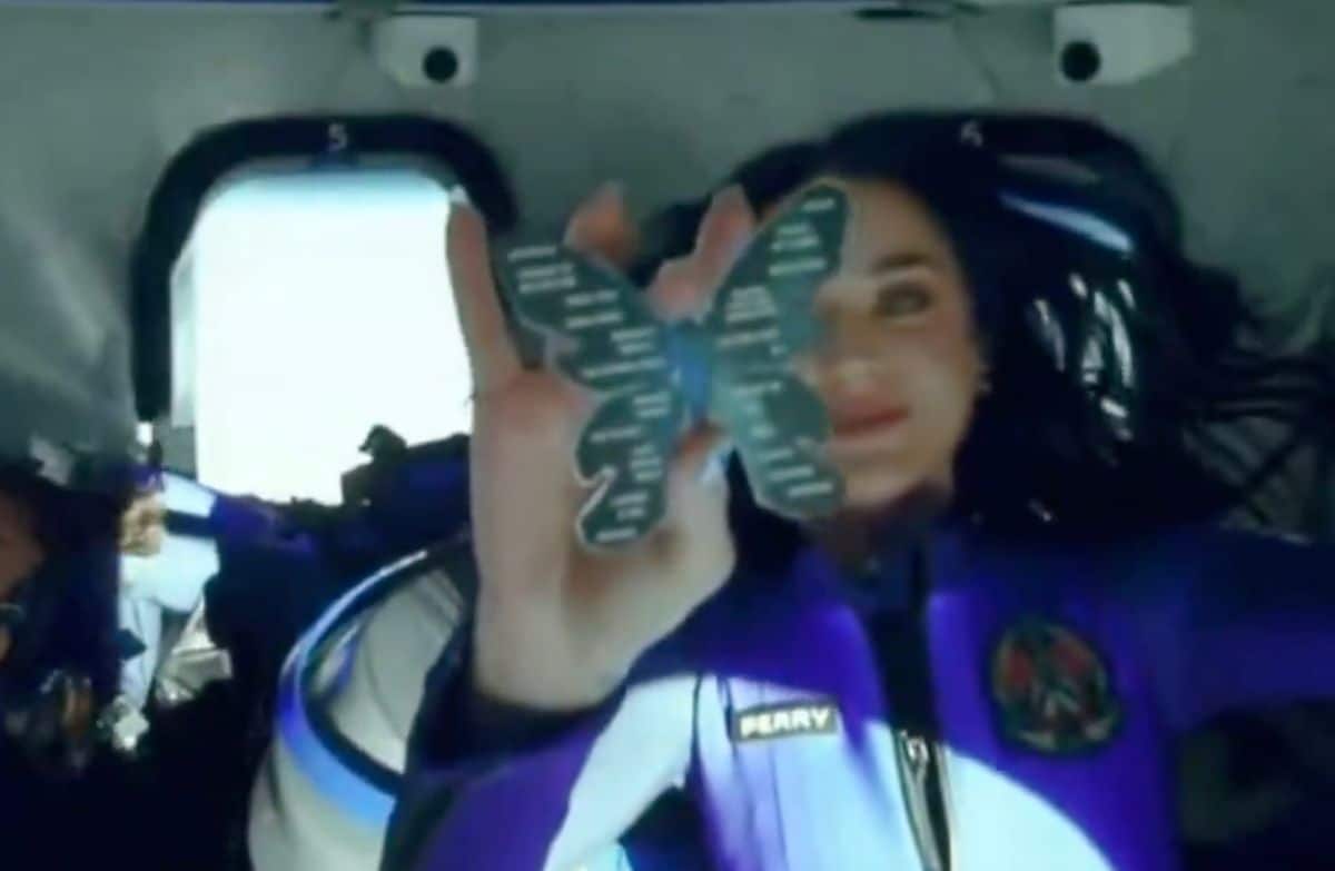 Katy Perry revealed her setlist while in space