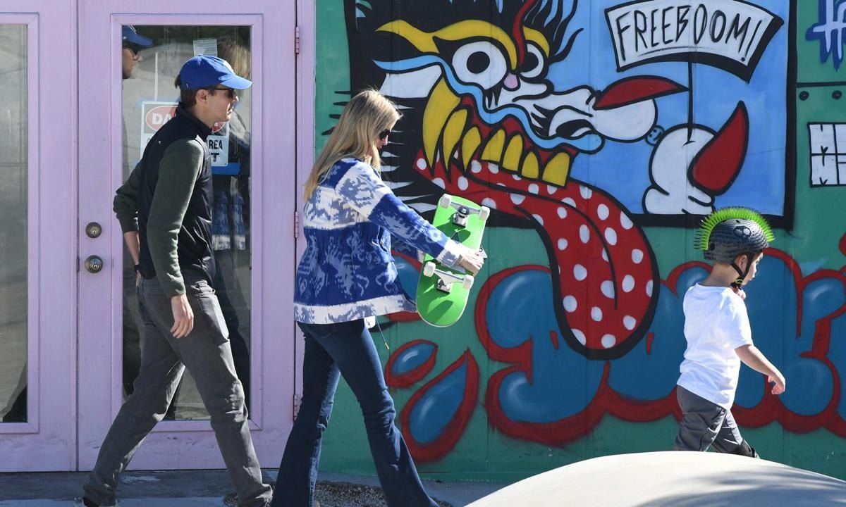 Ivanka Trump takes her kids to the skatepark
