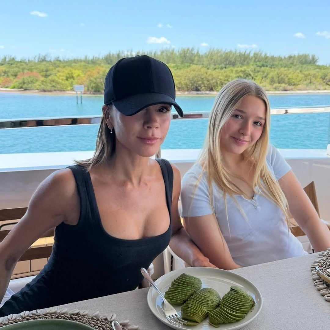 Beckham’s youngest borrows a mini Kelly from her mom’s coveted closet while on vacation in Miami